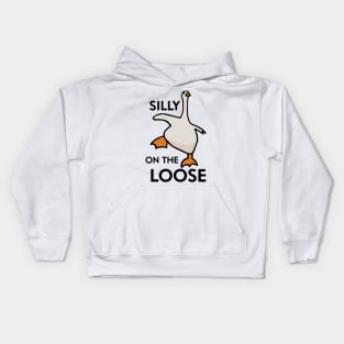 Silly Goose On The Loose Kids Hoodie